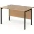 Melor 1200mm H-Frame Computer Desk - Beech, MDF