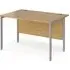 Melor 1200mm H-Frame Computer Desk - Oak, MDF