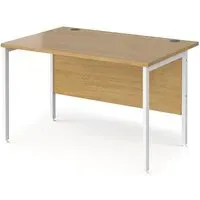 Melor 1200mm H-Frame Computer Desk - Oak, MDF
