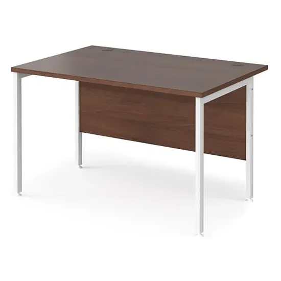 Melor 1200mm H-Frame Computer Desk - Walnut, MDF