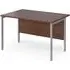 Melor 1200mm H-Frame Computer Desk - Walnut, MDF