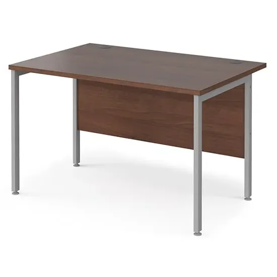 Melor 1200mm H-Frame Computer Desk - Walnut, MDF