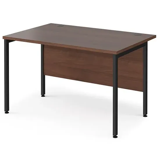 Melor 1200mm H-Frame Computer Desk - Walnut, MDF