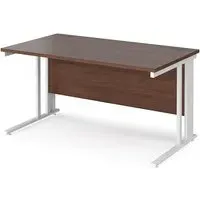 Melor Cable Managed Computer Desk - Walnut, MDF