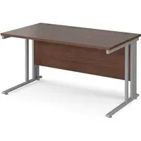Melor Cable Managed Computer Desk - Walnut, MDF