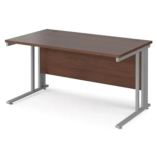 Melor Cable Managed Computer Desk - Walnut, MDF