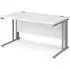 Melor Cable Managed Computer Desk - White, MDF