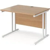 Melor Cantilever Computer Desk - Beech, MDF
