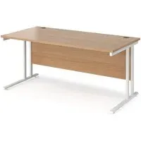 Melor Cantilever Computer Desk - Beech, MDF