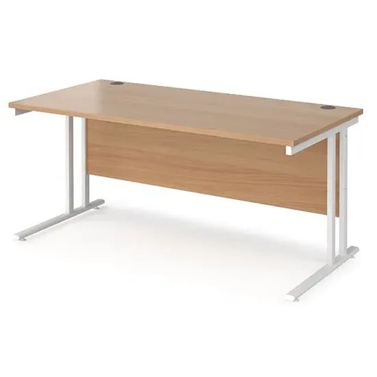 Melor Cantilever Computer Desk - Beech, MDF image