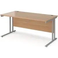 Melor Cantilever Computer Desk - Beech, MDF