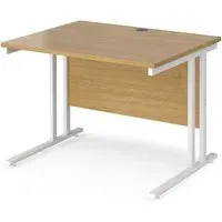 Melor Cantilever Computer Desk - Oak, MDF