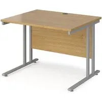 Melor Cantilever Computer Desk - Oak, MDF