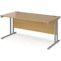 Melor Cantilever Computer Desk - Oak, MDF