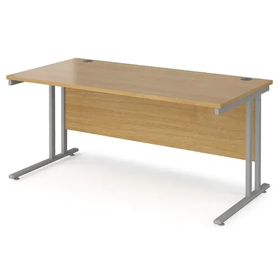 Melor Cantilever Computer Desk - Oak, MDF