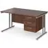 Melor Cantilever Computer Desk - Walnut, MDF