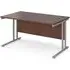 Melor Cantilever Computer Desk - Walnut, MDF