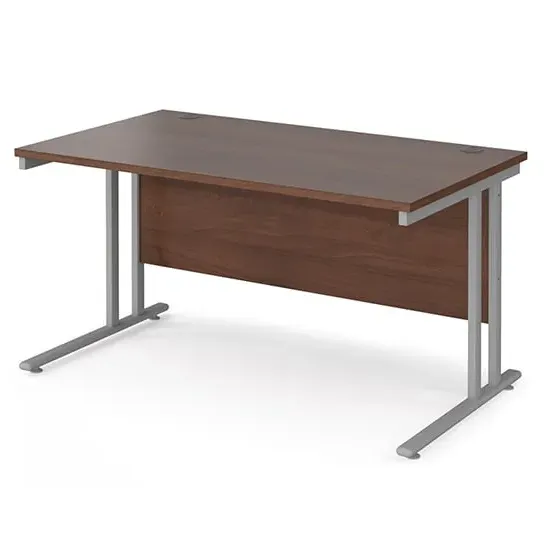 Melor Cantilever Computer Desk - Walnut, MDF