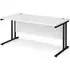 Melor Cantilever Computer Desk - White, MDF
