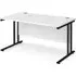 Melor Cantilever Computer Desk - White, MDF