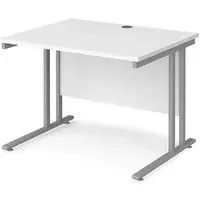 Melor Cantilever Computer Desk - White, MDF