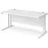 Melor Cantilever Computer Desk - White, MDF