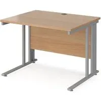 Melor Computer Desk with Cable Management - Beech