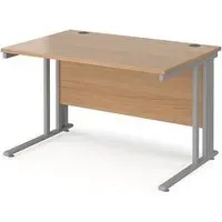 Melor Computer Desk with Cable Management - Beech