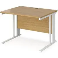 Melor Computer Desk with Cable Management - Oak