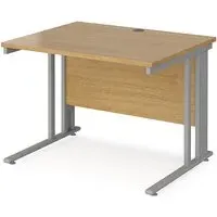 Melor Computer Desk with Cable Management - Oak