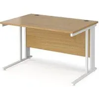 Melor Computer Desk with Cable Management - Oak