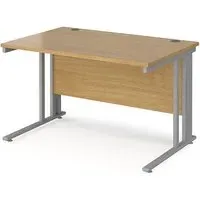 Melor Computer Desk with Cable Management - Oak