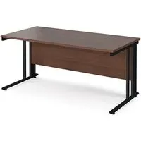 Melor Computer Desk with Cable Management - Walnut