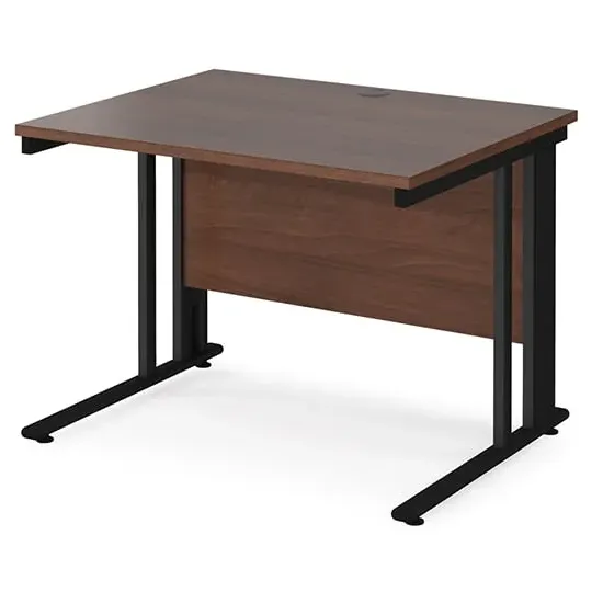 Melor Computer Desk with Cable Management - Walnut