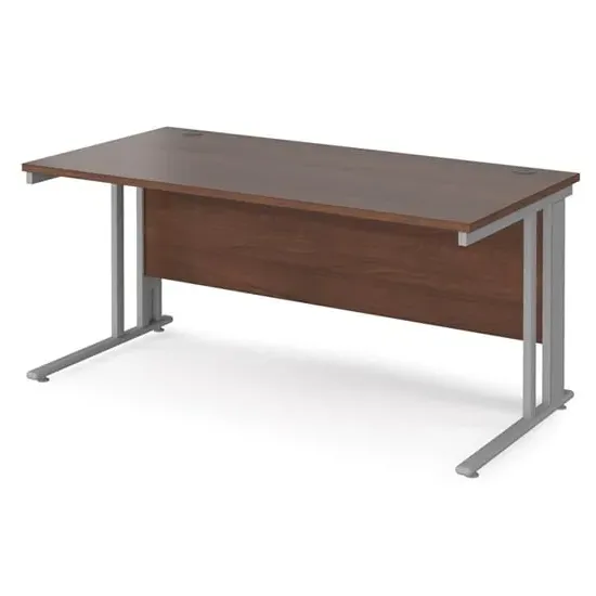 Melor Computer Desk with Cable Management - Walnut