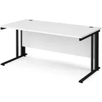 Melor Computer Desk with Cable Management - White
