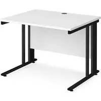 Melor Computer Desk with Cable Management - White