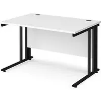 Melor Computer Desk with Cable Management - White
