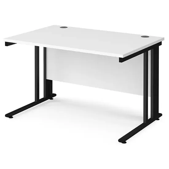 Melor Computer Desk with Cable Management - White