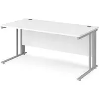 Melor Computer Desk with Cable Management - White