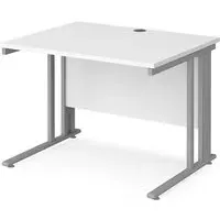 Melor Computer Desk with Cable Management - White