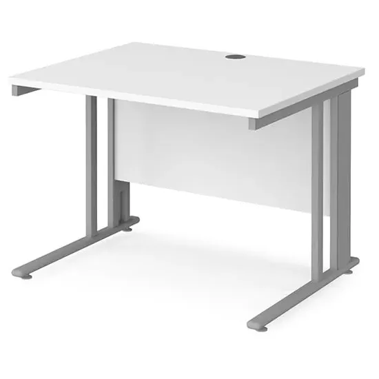 Melor Computer Desk with Cable Management - White