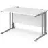 Melor Computer Desk with Cable Management - White