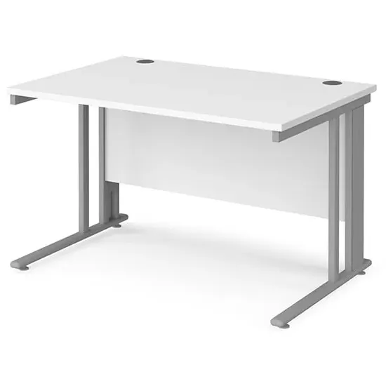 Melor Computer Desk with Cable Management - White