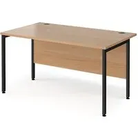 Melor H-Frame Computer Desk - Beech