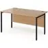 Melor H-Frame Computer Desk - Beech