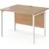 Melor H-Frame Computer Desk - Beech