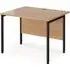 Melor H-Frame Computer Desk - Beech
