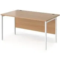 Melor H-Frame Computer Desk - Beech
