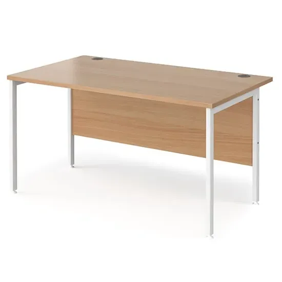 Melor H-Frame Computer Desk - Beech